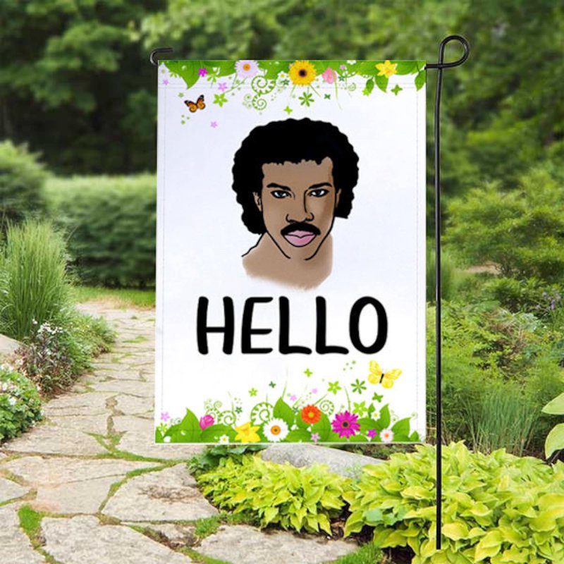Hello Spring Edition Lionel Richie Adele Garden Flag — Decorative Flags