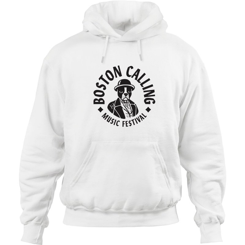 Hoodies Unisex du Festival Boston Calling en Vert Militaire — Sweats à capuche pour hommes
