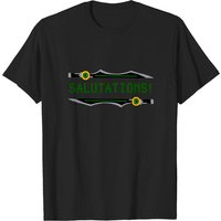 Salutations! T-shirt classique Penny Polendina pour hommes - Noir