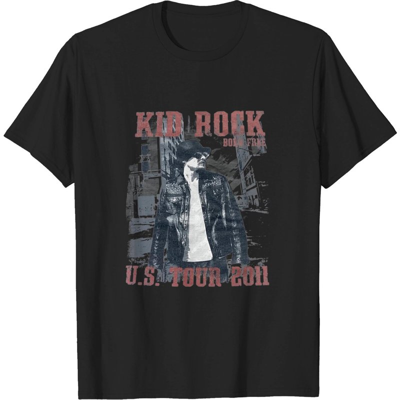 Kid Rock Born Fr€€ Us 2011 Men's T-Shirt — Mens T Shirts