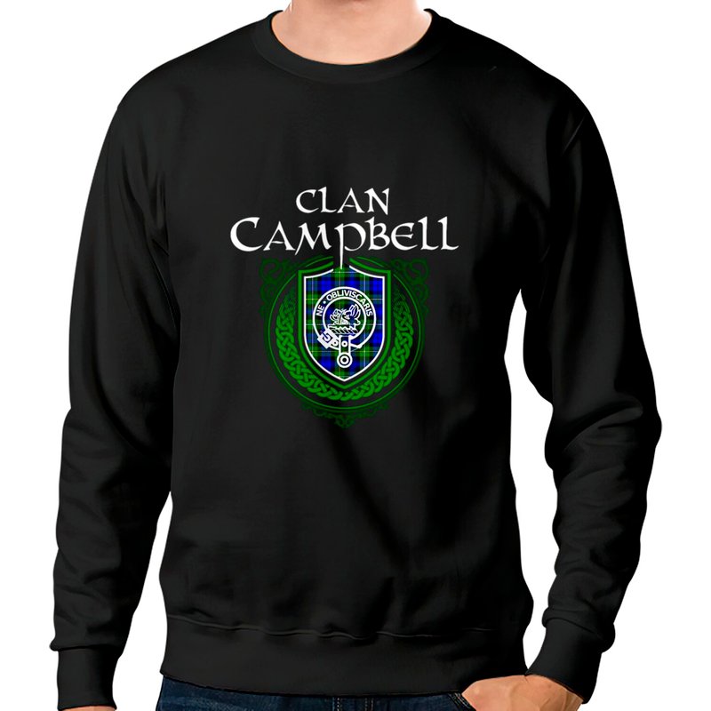 Sweatshirt avec blason de clan écossais Campbell — Sweats à capuche pour hommes