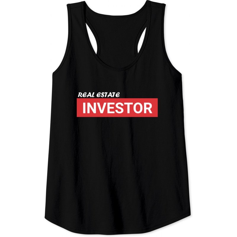 Real Estate Investor Tank Tops for Men - Black — Mens T Shirts