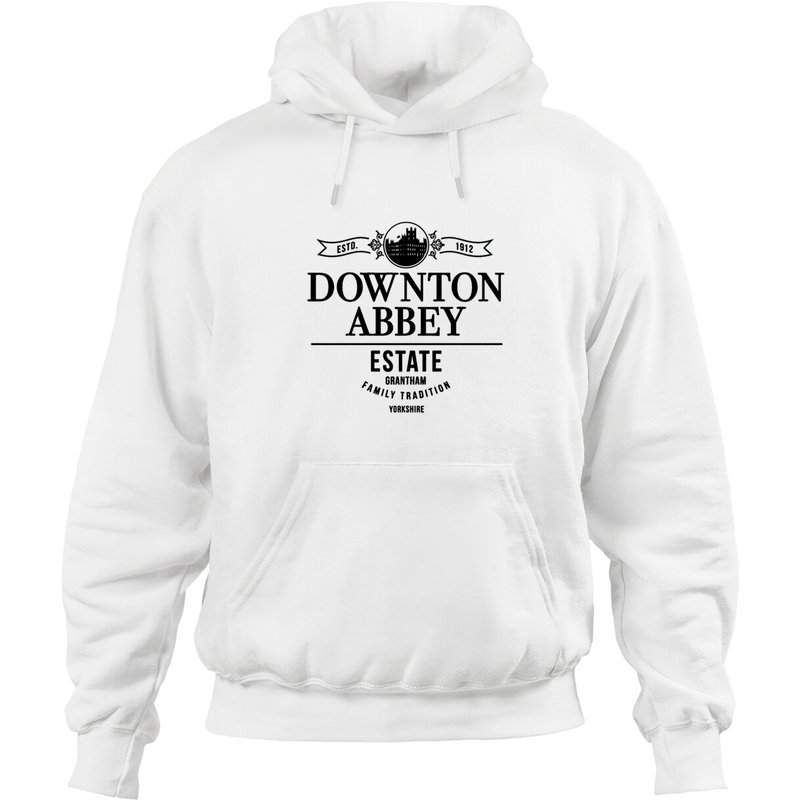 Hoodies Unisex Downton Abbey en Vert Militaire — Sweats à capuche pour hommes
