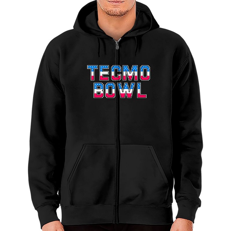 Hoodies zippés Tecmo Bowl - Nintendo pour unisexe — Sweats à capuche pour hommes