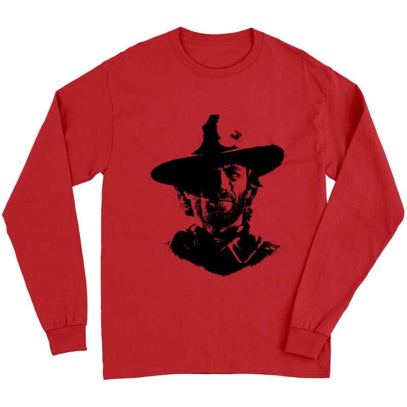 T-shirt à manches longues Portrait de Clint Eastwood — T-shirts pour hommes