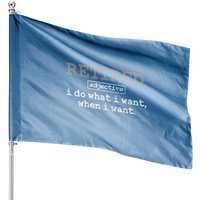 Retirement House Flags - Double-Sided Print — Decorative Flags