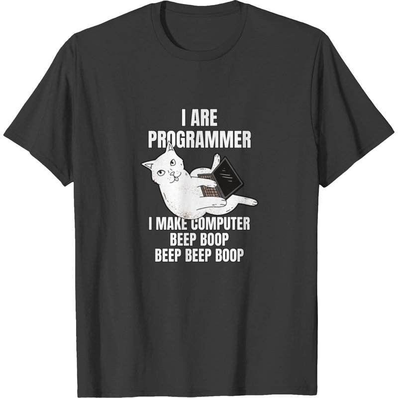 T-shirt I Are Programmer Chat Informatique Beep Boop pour Hommes — T-shirts pour hommes