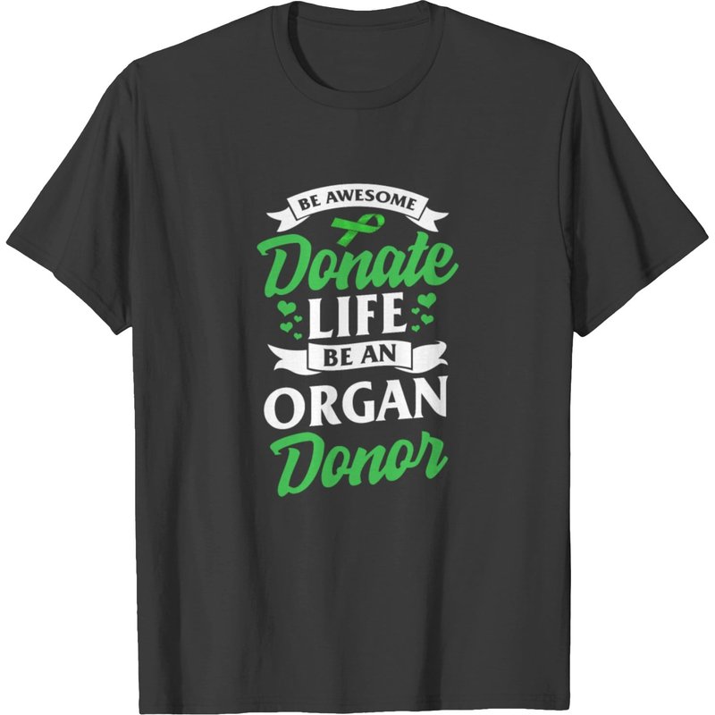 T-shirt Be Awesome Donate Life Don d'organes pour hommes — T-shirts pour hommes