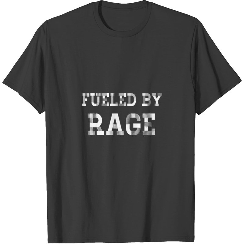 T-shirt Fueled By Rage pour hommes en noir — T-shirts pour hommes
