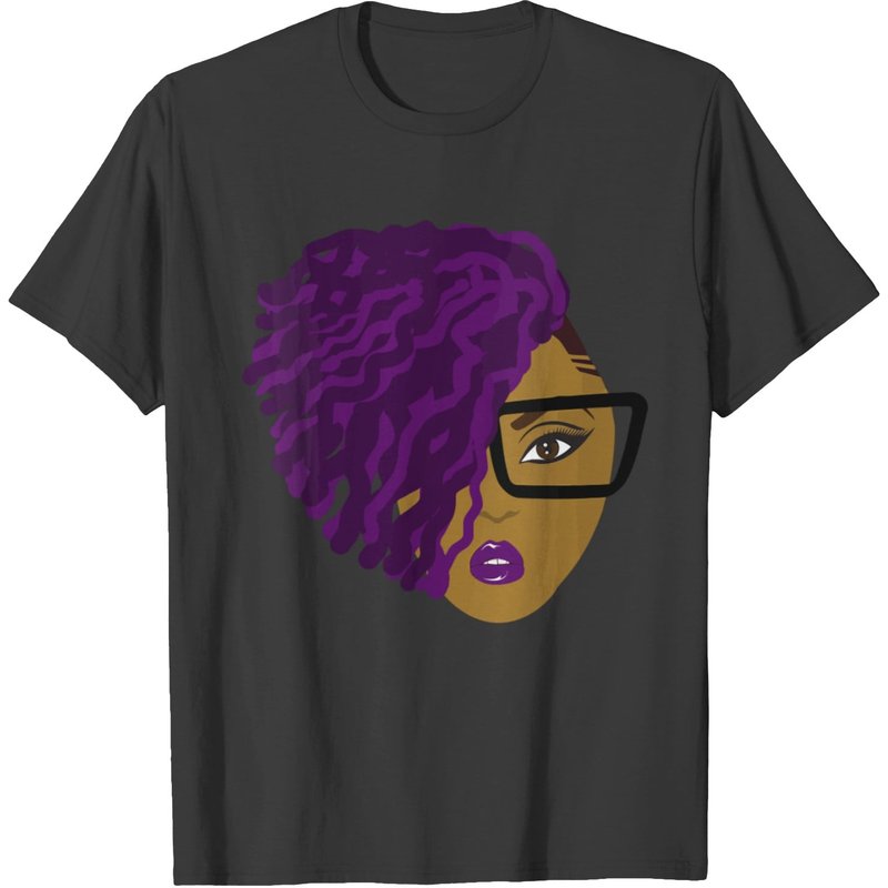 T-shirt Purple Locs Sisterlocks Twists Natural Hair pour hommes — T-shirts pour hommes