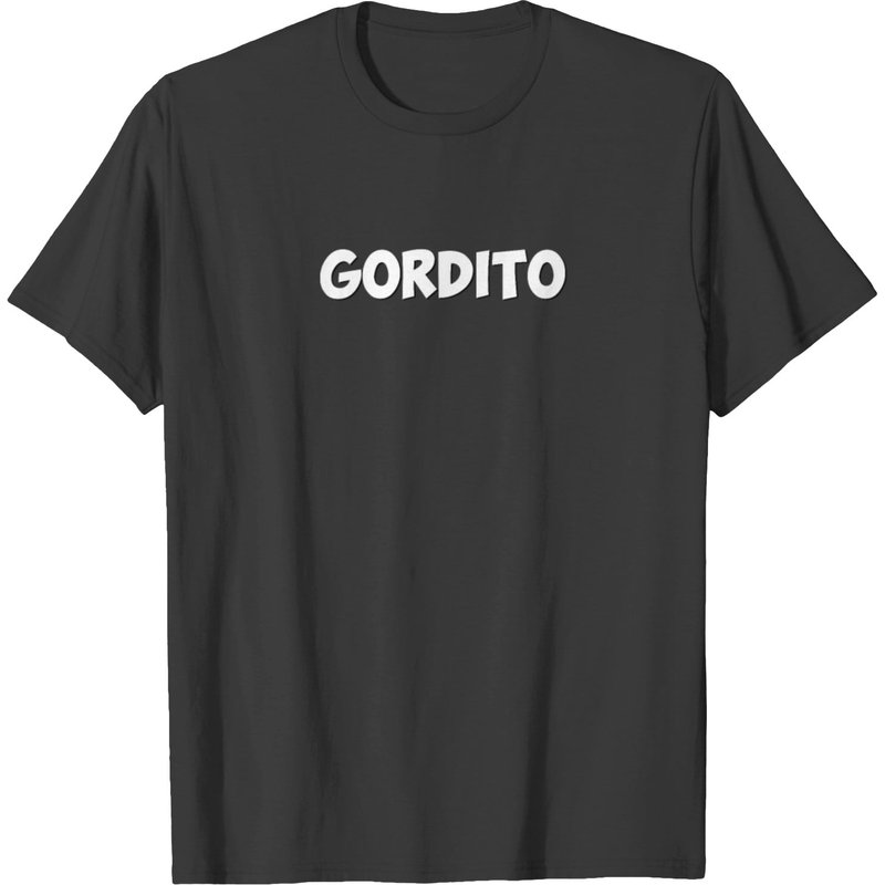 T-shirt Gordito en argot espagnol pour hommes en noir — T-shirts pour hommes