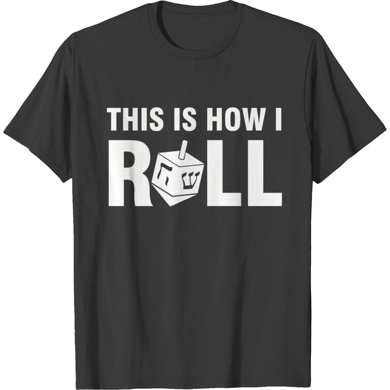 T-shirt cadeau de Hanoukka This Is How I Roll Dreidel pour hommes — T-shirts pour hommes