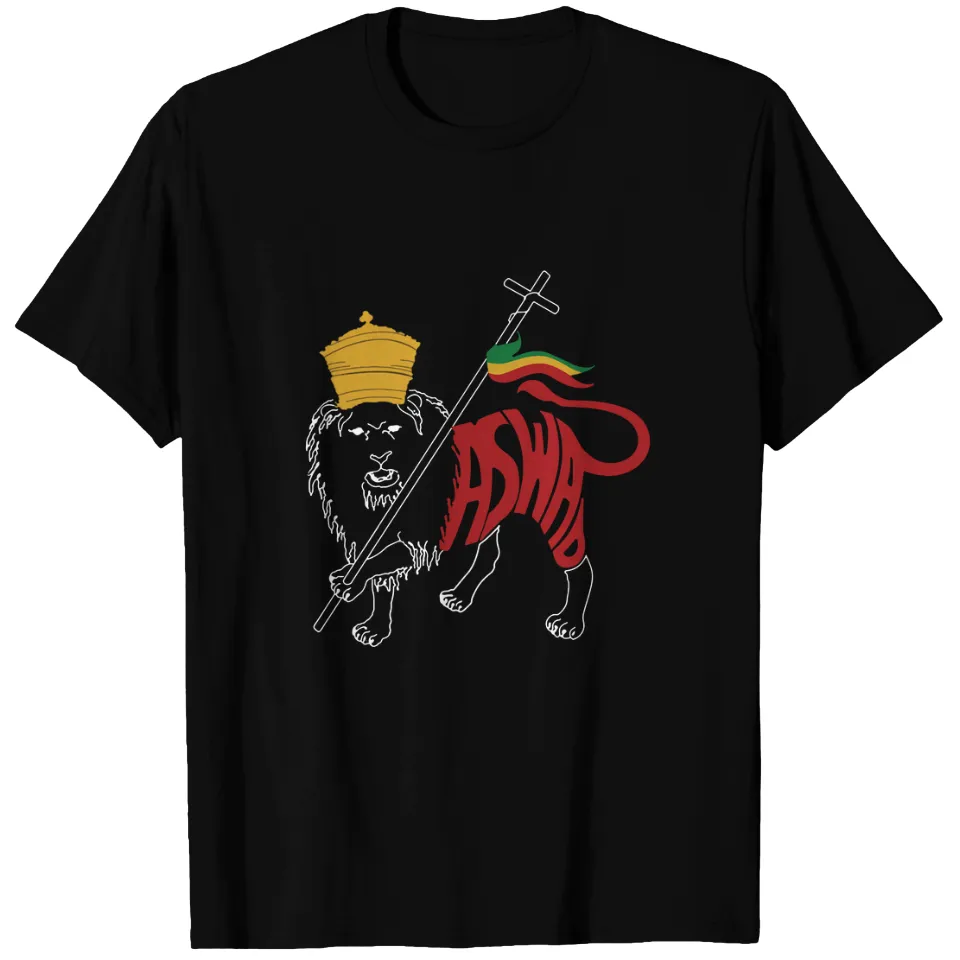T-shirt Aswad Reggae pour hommes en noir — T-shirts pour hommes
