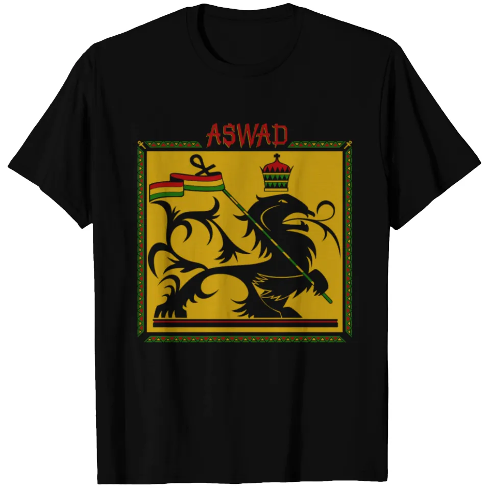 Aswad Reggae T-Shirt for Men - Black — Mens T Shirts
