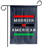 Drapeaux de jardin Moorish American Bars - Impression recto-verso — Drapeaux décoratifs