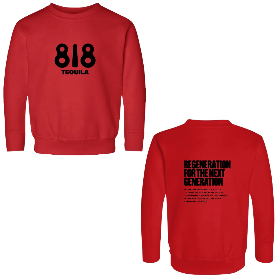 818 Tequila Double Sided Sweatshirt for Unisex in Carolina Blue — Mens Hoodies