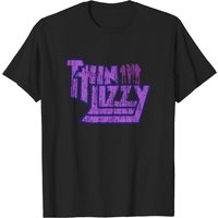 T-shirt pour hommes Thin Lizzy au design usé