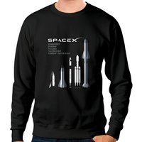 Sweatshirts SpaceX Rockets - Starship, Falcon Heavy, Falcon 9