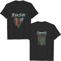 T-shirt Rush Signals Tournée Européenne 1983 pour hommes
