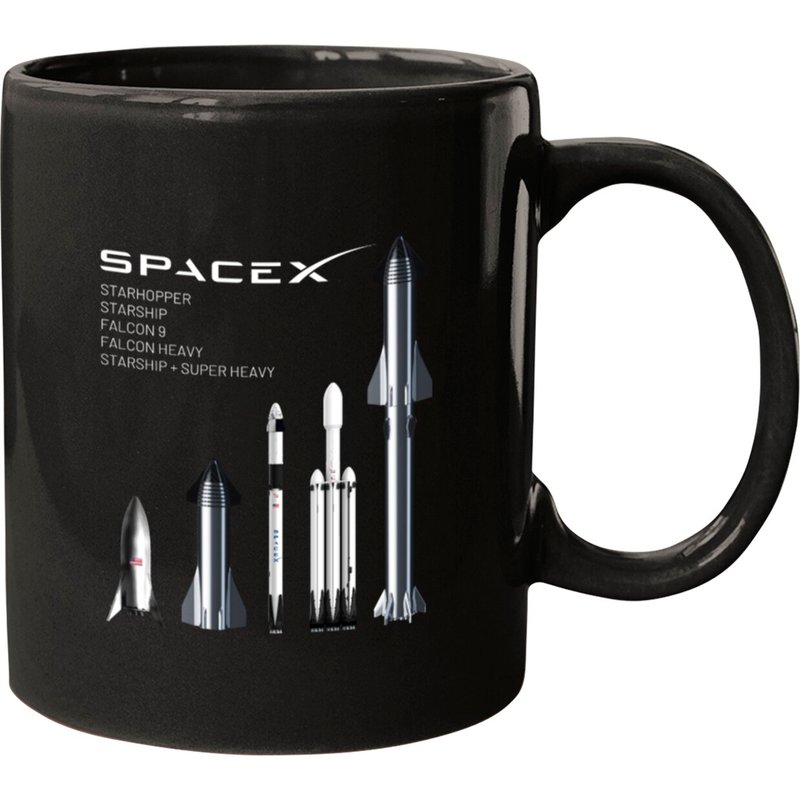 Mugs SpaceX Rockets - Starship, Falcon Heavy, Falcon 9 — Tasses et gobelets