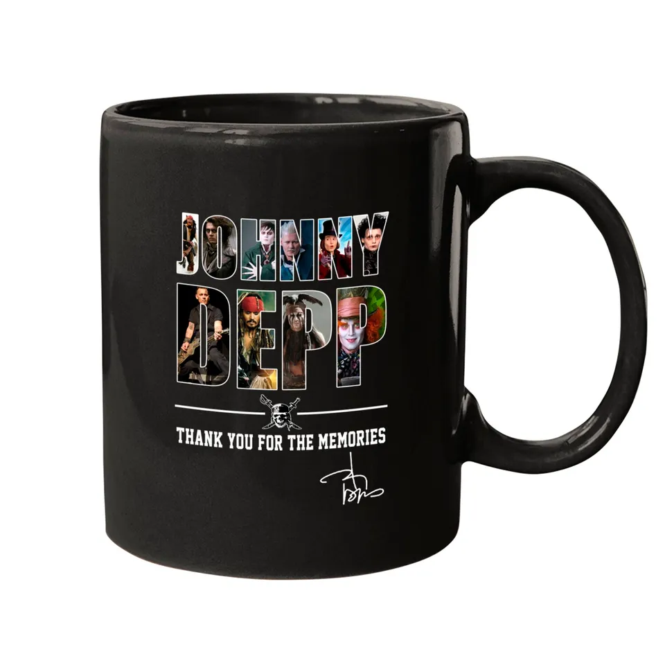 Mug Signatures Johnny Depp 38 Ans 1984-2022 — Tasses et gobelets