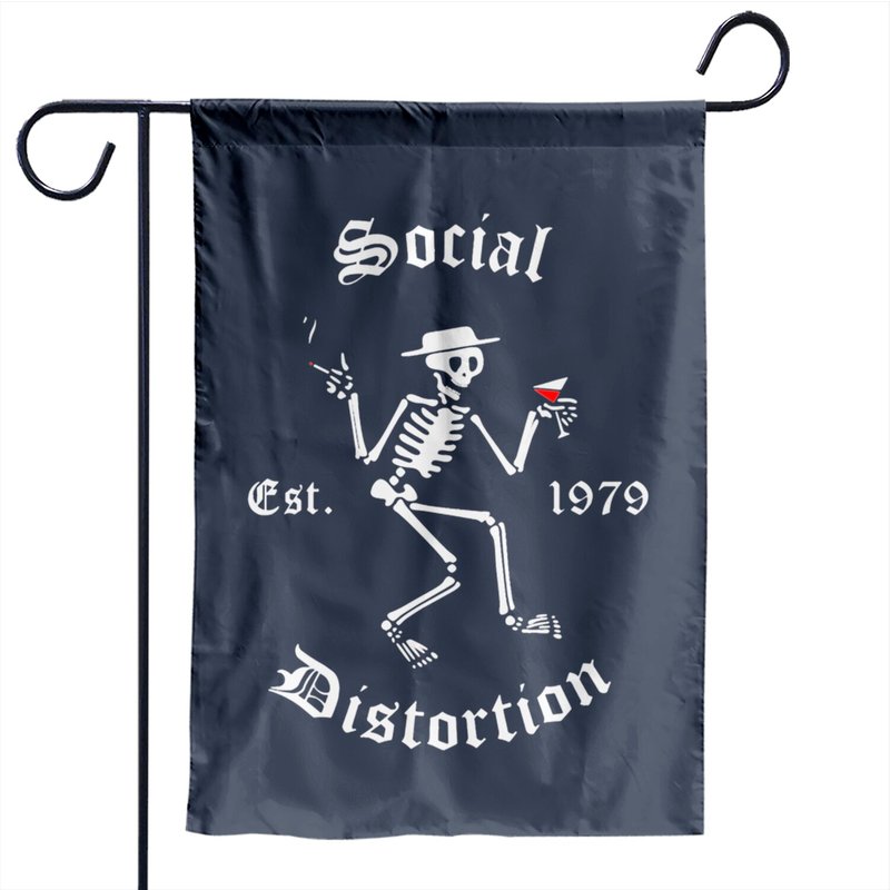 Social Arts Distortion Band Music 1979 Legends Garden Flags — Decorative Flags