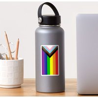Progress Pride Flag Vertical Sticker — Stickers & Decals