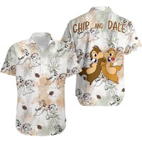 Chip 'n' Dale Nuts Disney Hawaiian Shirt - Unisex — Mens Casual Shirts