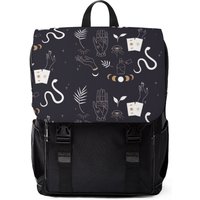 Black Esoteric Goth Occult Casual Shoulder Backpack — Casual & School Backpacks