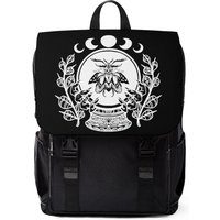 Lunar Death Moth Goth Casual Shoulder Backpack — Casual & School Backpacks