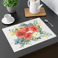 Cotton Cottagecore Flowers Placemat