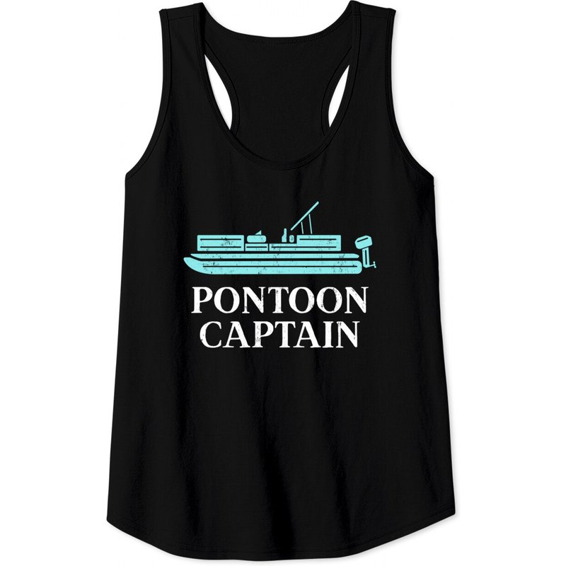 Débardeurs Pontoon Captain pour hommes - Noir — T-shirts pour hommes