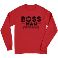T-shirt à manches longues Boss Man pour unisexe en blanc