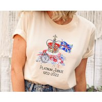 T-Shirt pour Hommes Platinum Jubilee 1952-2022 Queen — T-shirts pour hommes