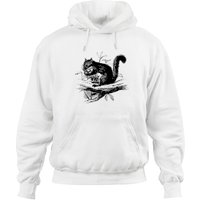 Hoodie Unisexe avec Imprimé Écureuil et Gland en Vert Militaire — Sweats à capuche pour hommes