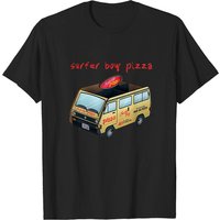T-shirt Classique Surfer Boy Pizza pour Hommes