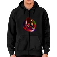 Hoodies Zippés Buckethead pour Unisexe en Noir — Sweats à capuche pour hommes