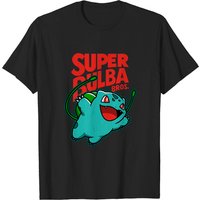 T-shirt Noir Bulbasaur pour Hommes et Femmes - Pokemon Go