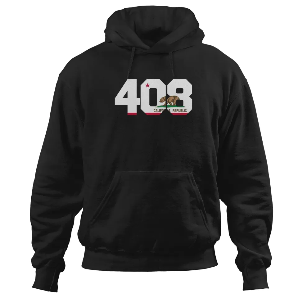 Area Code 408 San Jose California Unisex Hoodies