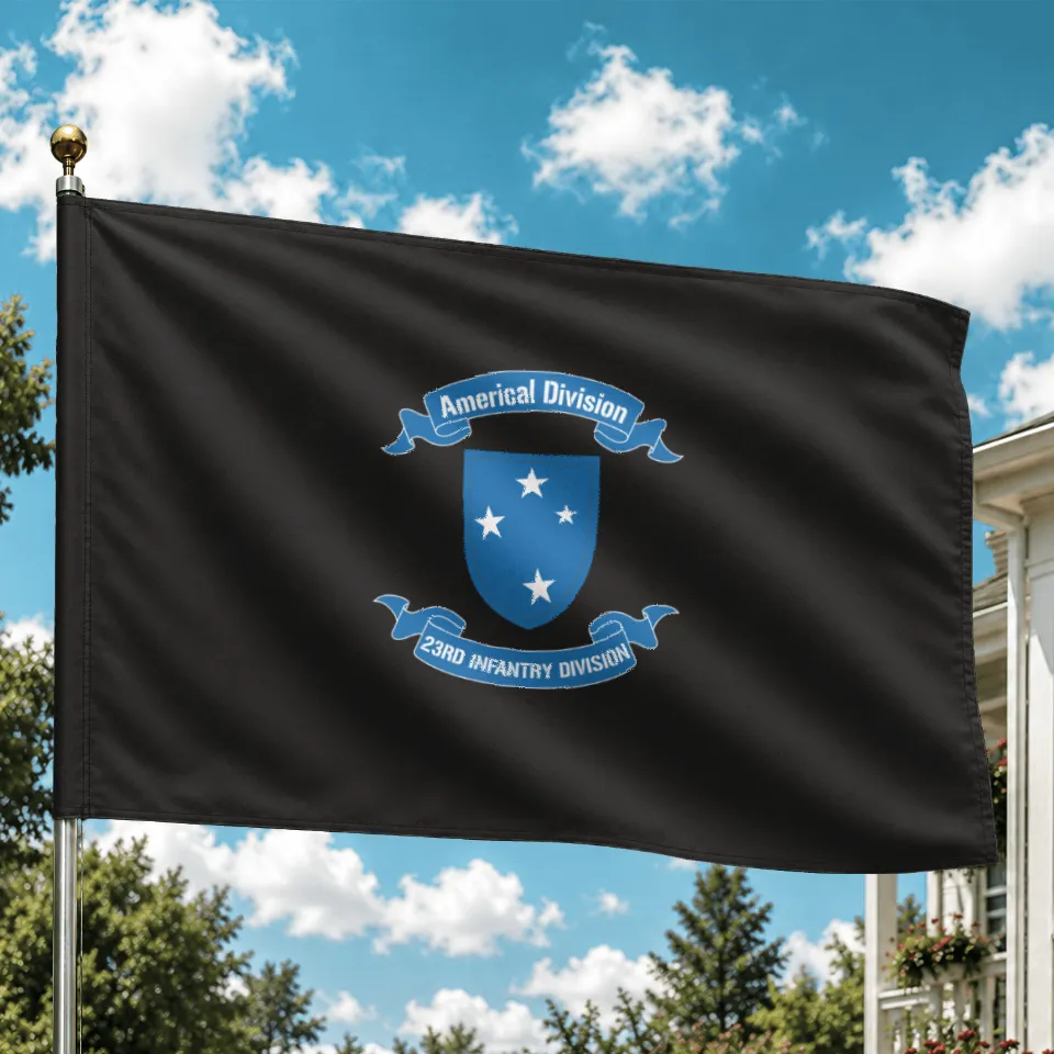 23rd Infantry Division House Flags for Outdoor Use