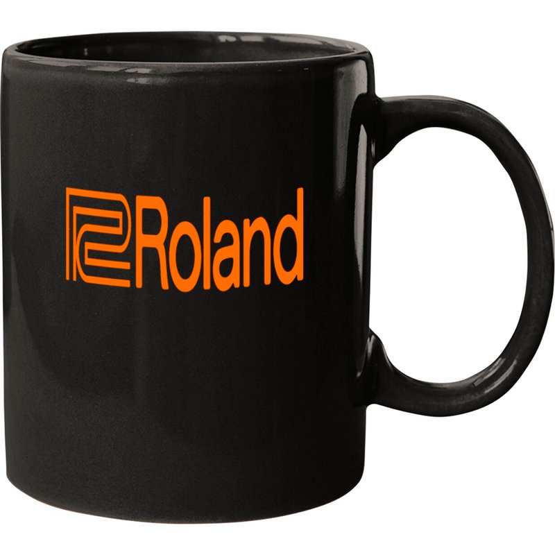 Mug en céramique noire Roland - Personnalisable et lavable au lave-vaisselle — Tasses et gobelets