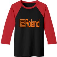T-shirts Baseball Roland pour Hommes - Noir/Rouge