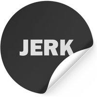 Autocollants Jerk - Design carré classique pour thème noir — Autocollants et stickers