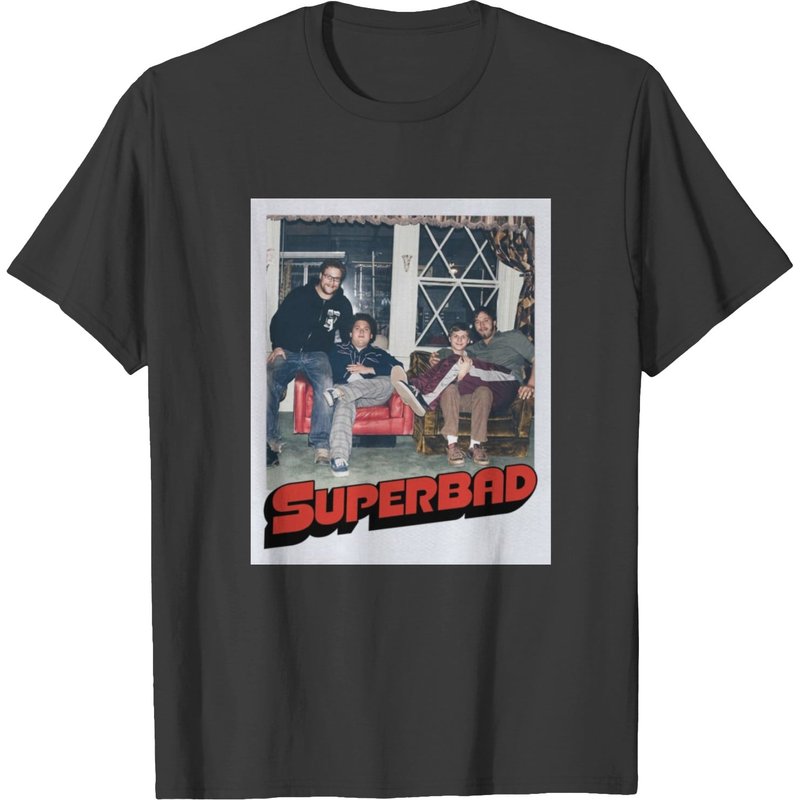 T-shirt Superbad Polaroid pour hommes en noir — T-shirts pour hommes
