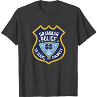 T-shirt Grammar Police - Servir et Corriger pour Hommes