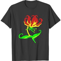 T-Shirt Flame Lily Zimbabwe pour hommes en noir