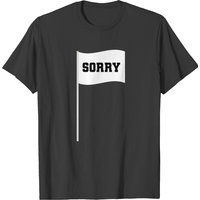 T-shirt Sorry pour hommes en noir