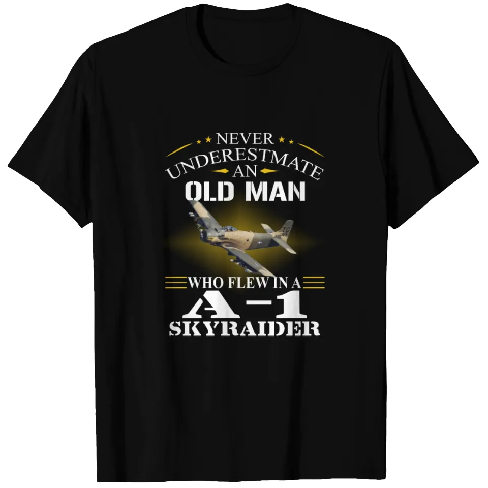 T-shirt A 1 Skyraider pour hommes en noir