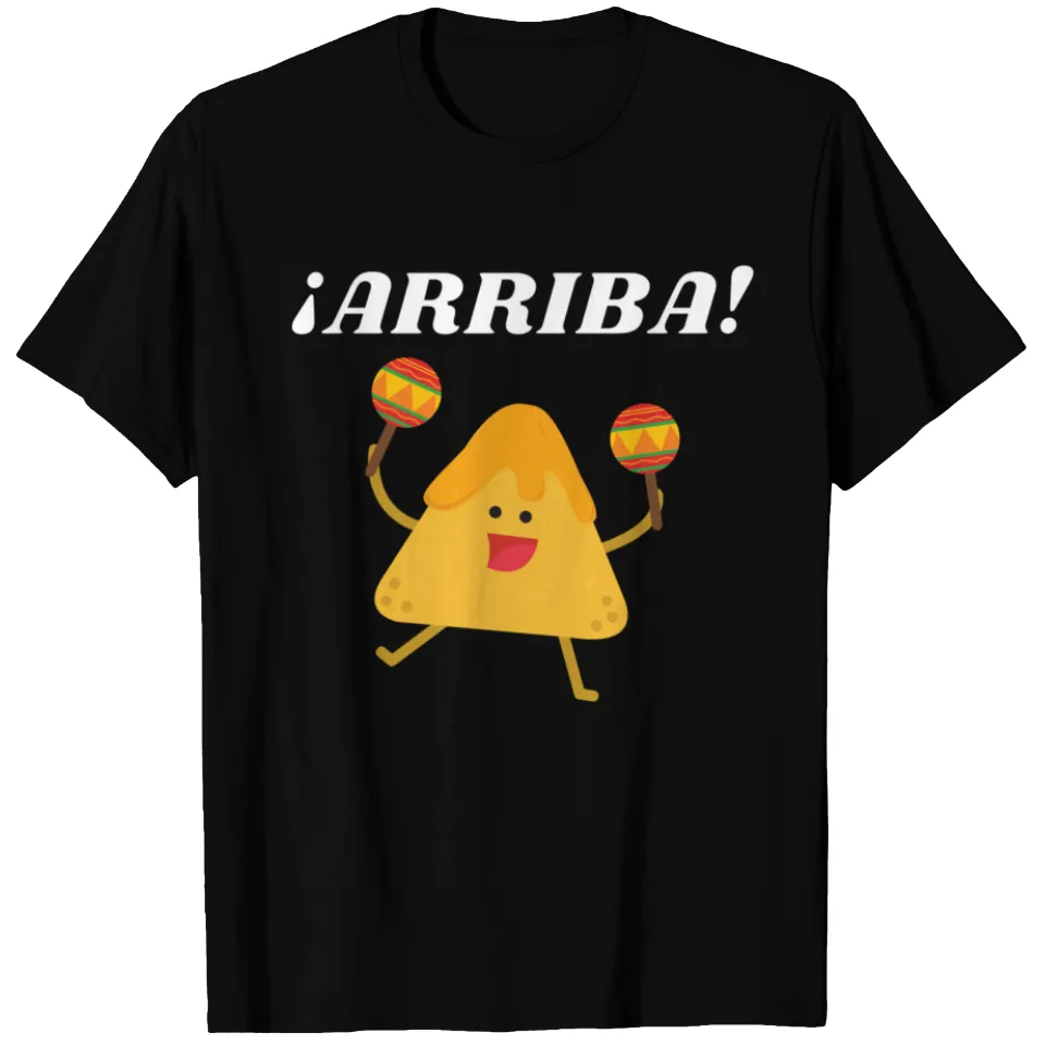 T-shirt Arriba Nacho Mexic pour hommes - Noir