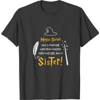 T-shirt Big Sister Wizard pour hommes en noir